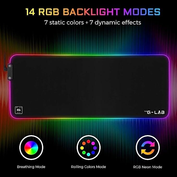 The G-Lab Pad Rubidium - Tapis de Souris Gaming RGB – PC FOREVER